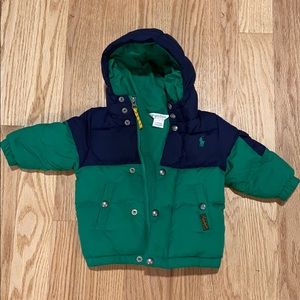 Ralph Lauren baby quilted down jacket 12M